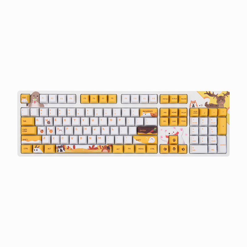 Black Jue Hairy Wired Mechanical Keyboard Cherry Key Cap Esports Game Typing - Image 6