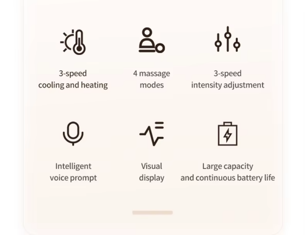 Wholesale Customized Wireless Personal Portable Neck Wearable Massagers Cold And Warm Hanging Neck Massager - Image 26