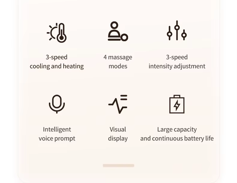 Wholesale Customized Wireless Personal Portable Neck Wearable Massagers Cold And Warm Hanging Neck Massager - Image 26