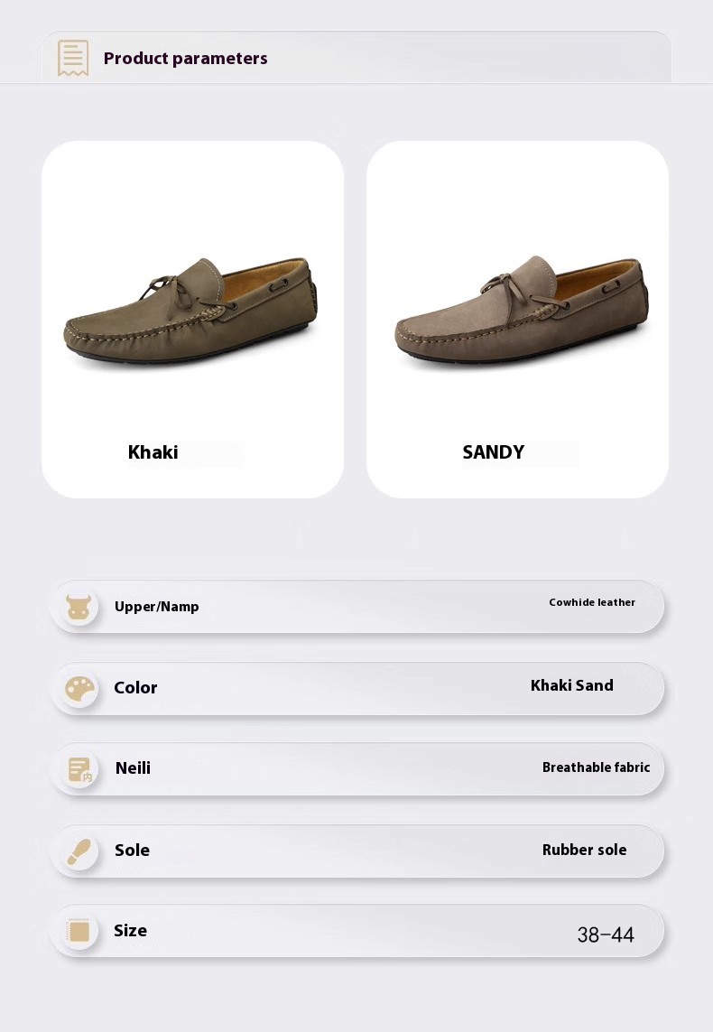 Men's Gommino Slip-on Slip-on Casual Shoes - Image 7