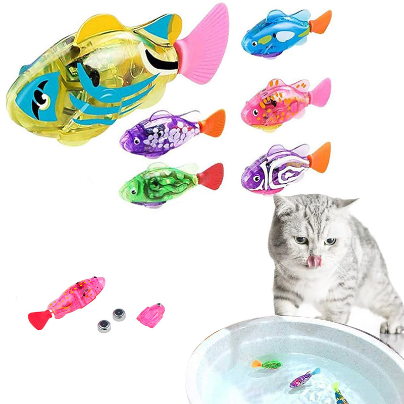 Cat Interactive Electric Fish Water Toy For Indoor Play Swimming Robot Fish Toys For Cat Dog Pet Baby Swimmer Bath Robofish Toys - Image 1