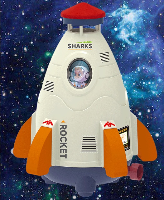 Kids Space Rocket Sprinkler Spinner - Image 7