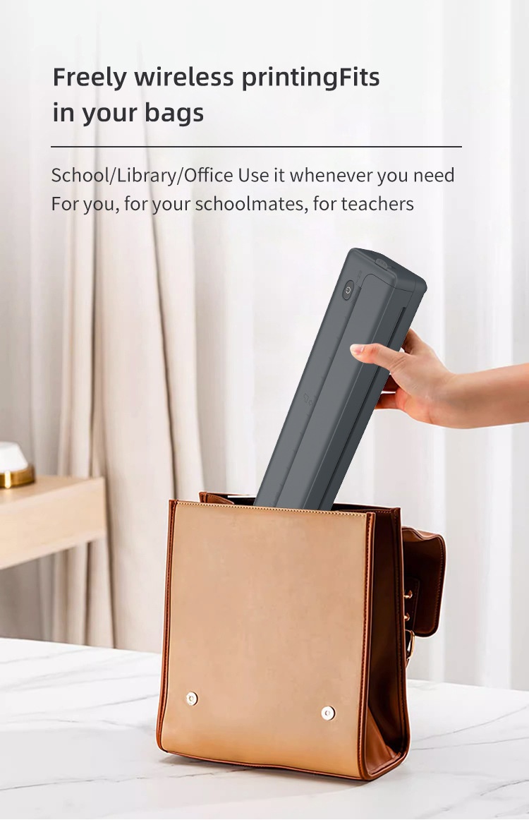 Cross-border A4 Printer Bluetooth Connection Wireless Mobile Phone Computer Office Home Portable Tattoo Printer - Image 12