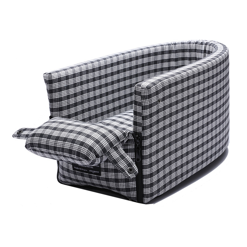 Portable Pet Dog Car Seat Central Control Nonslip Dog Carriers Safe Car Armrest Box Booster Kennel Bed For Small Cat Dog Travel - Image 4
