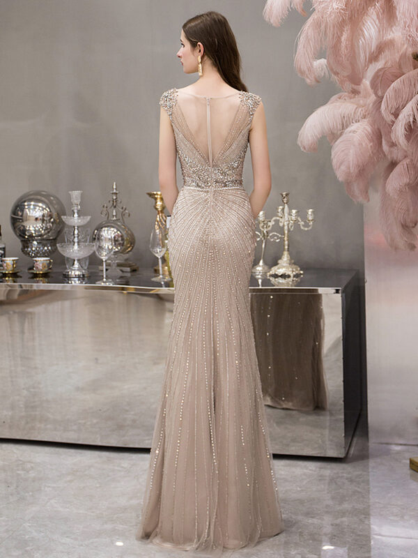 Banquet Fishtail Evening Dress Host Performance - Image 3