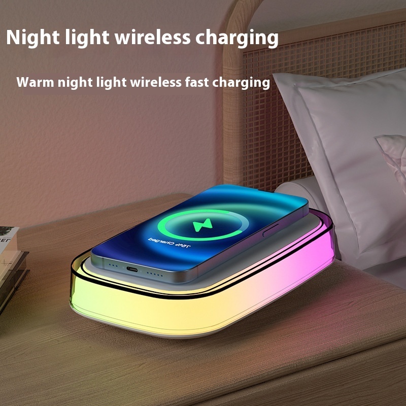 15W Smart Phone Universal Wireless Fast Charging Touch Small Night Lamp - Image 1