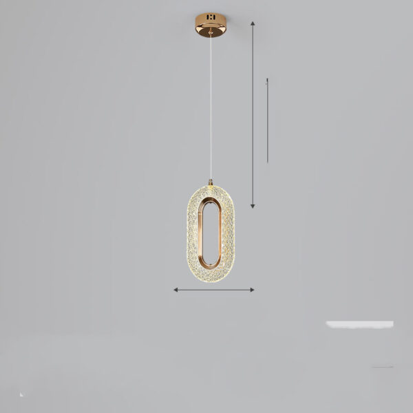 Light Luxury Postmodern Extremely Simple Head Small Chandelier - Image 7