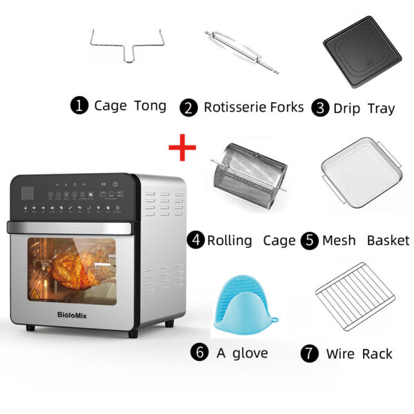 Stainless Steel Double Heating Air Oven - Image 10