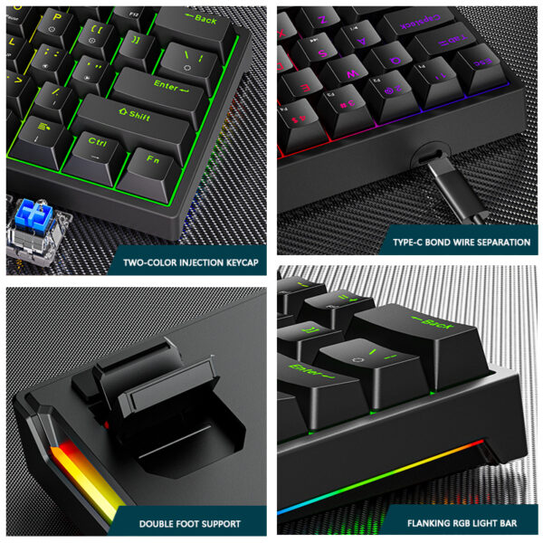 Plastic mechanical keyboard for games - Image 9