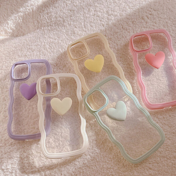 Love Wave Border Phone Case Transparent 3D - Image 9
