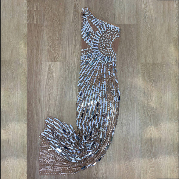 Costume Tile Tight Dress Wrap Skirt - Image 6