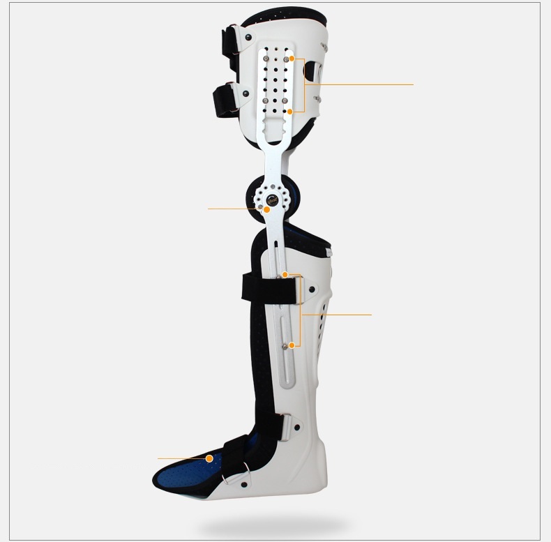 Fixed Hard Knee Ankle Foot Brace Orthosis Thigh Knee Knee Calf Ankle Fixed Bracket Brace - Image 6