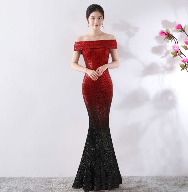Birthday Party Dress Slimming Host Long Dress - Image 34