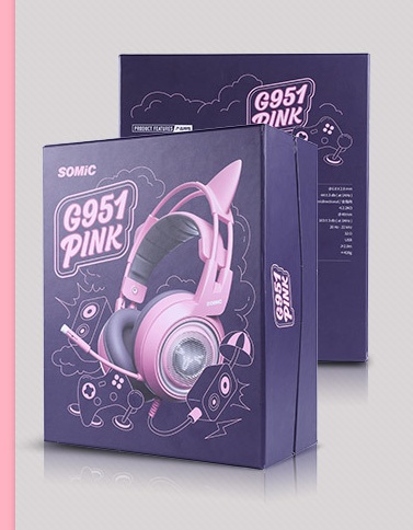G951 Gaming Headset USB 7.1 Virtual Surround Sound Headsets LED Cat Ear Headphones - Image 4