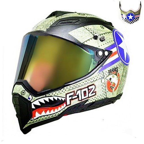 Handsome full-cover motorcycle off-road helmet - Image 49