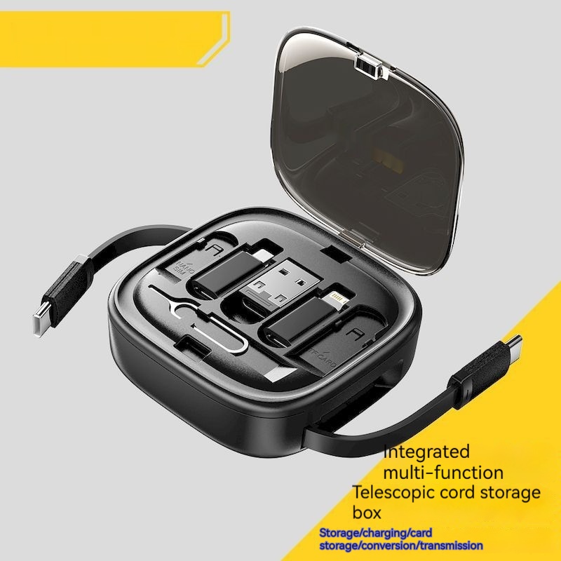 Data Cable Flexible Wire Storage 60W Fast Charging Multi-function Mobile Phone Charging Interface Box - Image 1