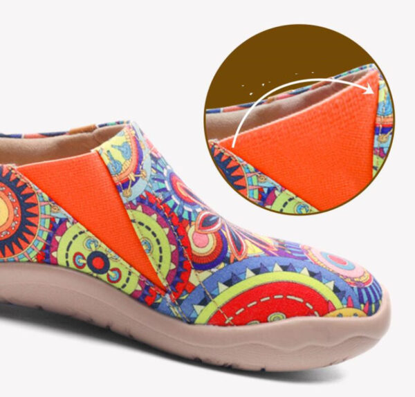 Women's Casual Shoes Painted Walking Slip On Lightweight Loafers Comfortable Canvas Fashion Sneakers - Image 10