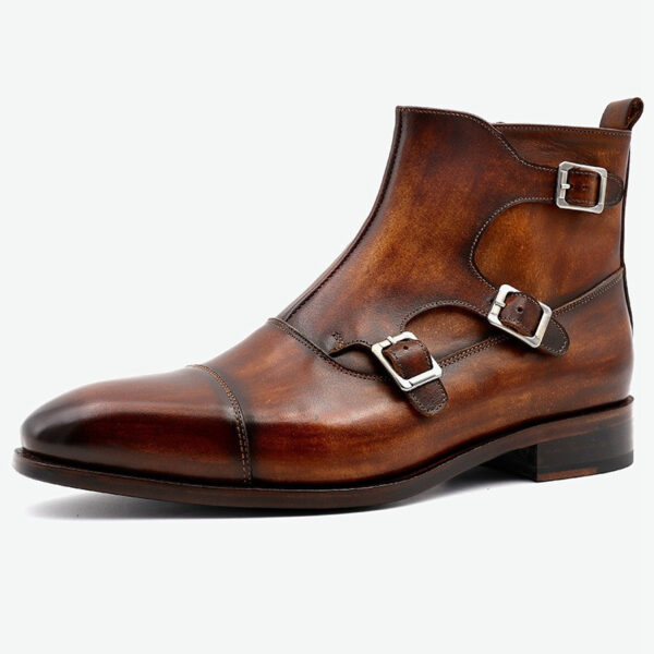 Men's Handmade Leather Breathable Casual Shoes - Image 5