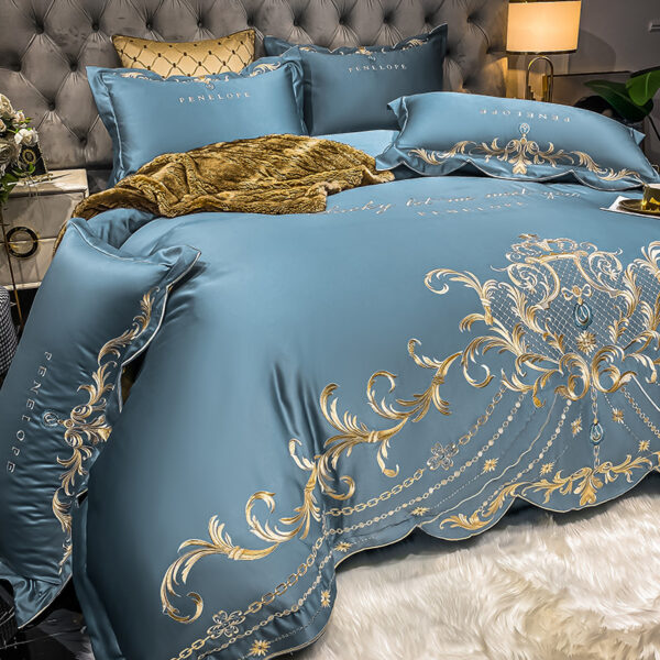 Ice Silk Quilt Sets Bed Sheets Bedding Four-piece Set - Image 32