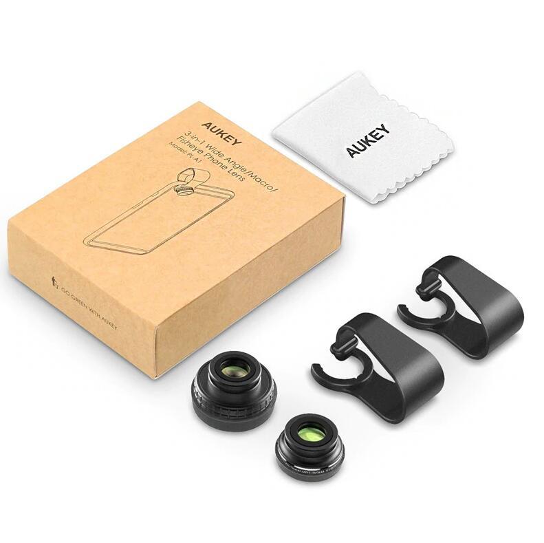 Aukey PL-A1 three in one eye fish eye wide angle lens - Image 2