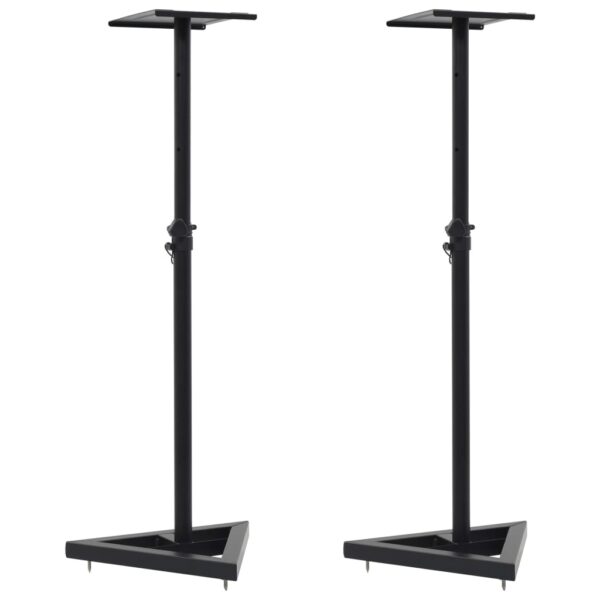 Studio Monitor Speaker Stands, 2-Pack, Black Steel - Image 11