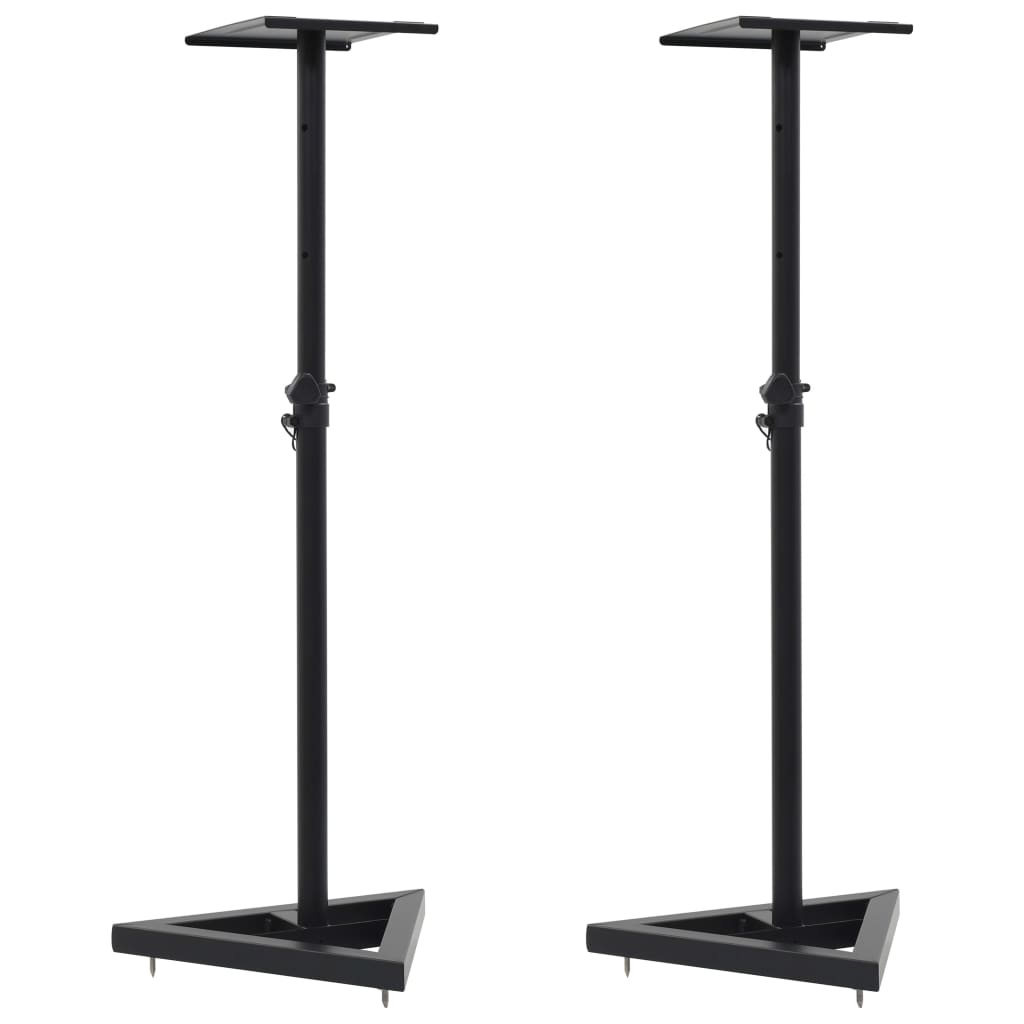 Studio Monitor Speaker Stands, 2-Pack, Black Steel - Image 11