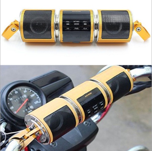 Motorcycle Bluetooth Music Player MP3 Motorcycle Stereo Speaker FM Radio Adjustable LED Screen - Image 15