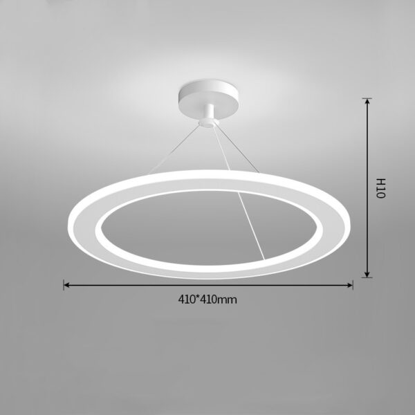 Simple Modern Circular Bedroom Study Chandelier - Image 24