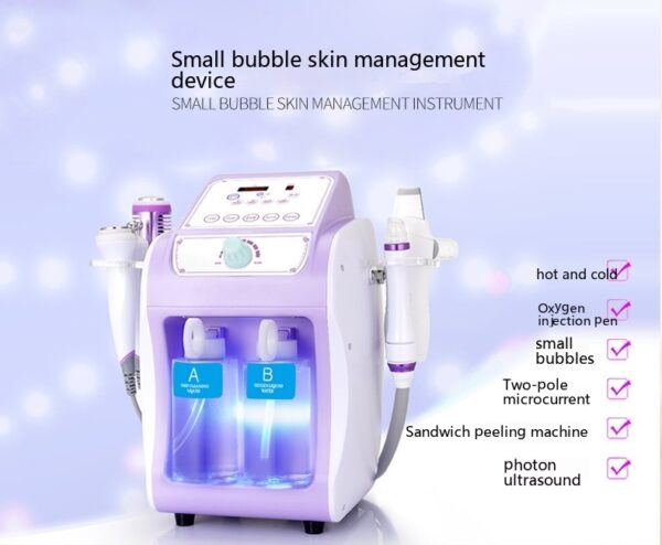 Six In One Hydrogen Oxygen Small Bubble Ultrasonic Induction Beauty Device - Image 9