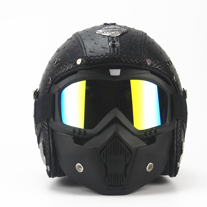 Handmade four seasons characteristic retro Halley helmet - Image 6
