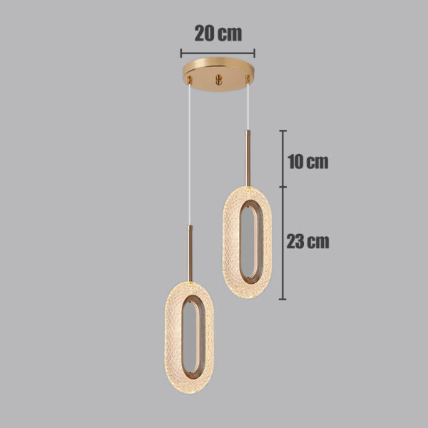 Light Luxury Postmodern Extremely Simple Head Small Chandelier - Image 11
