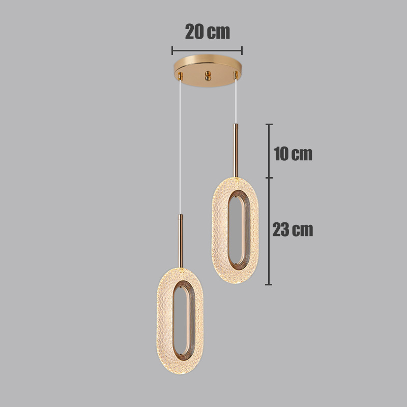 Light Luxury Postmodern Extremely Simple Head Small Chandelier - Image 4