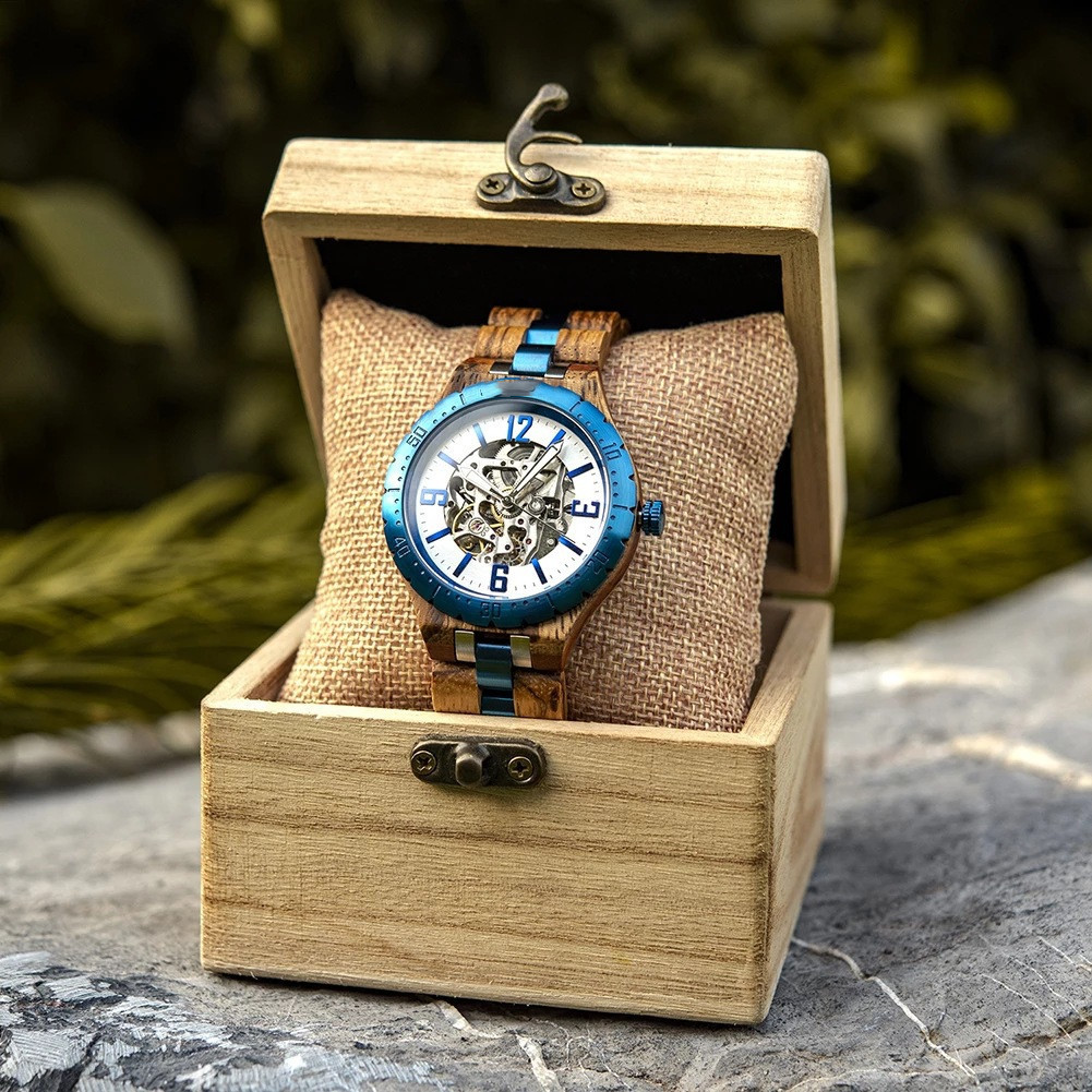 Wooden Automatic Mechanical Watches Men Luxury - Image 4
