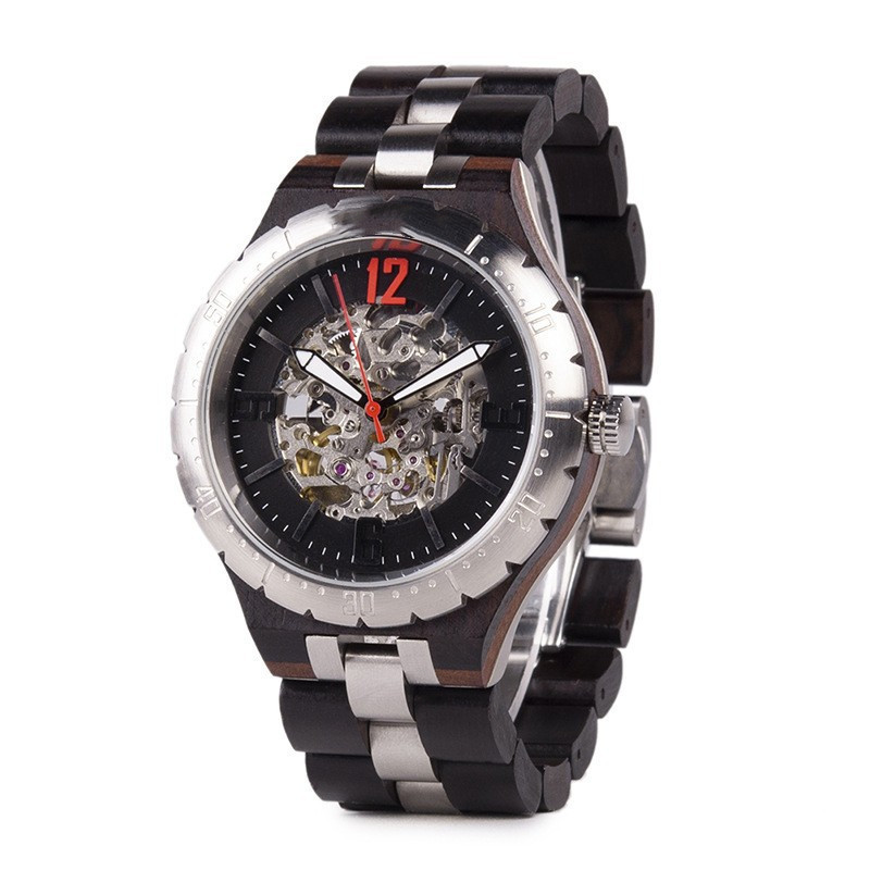 Wooden Automatic Mechanical Watches Men Luxury - Image 3
