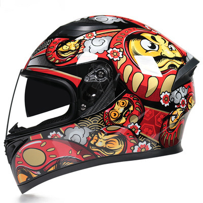 Motorcycle Helmet Anti-fog Dual Lens Full Face Helmet Cool Street Car Bluetooth Protective Helmet - Image 12