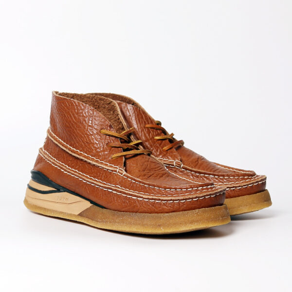 Men's Cowhide Vintage Handmade Stitching Square Head Workwear Leather Shoes - Image 18