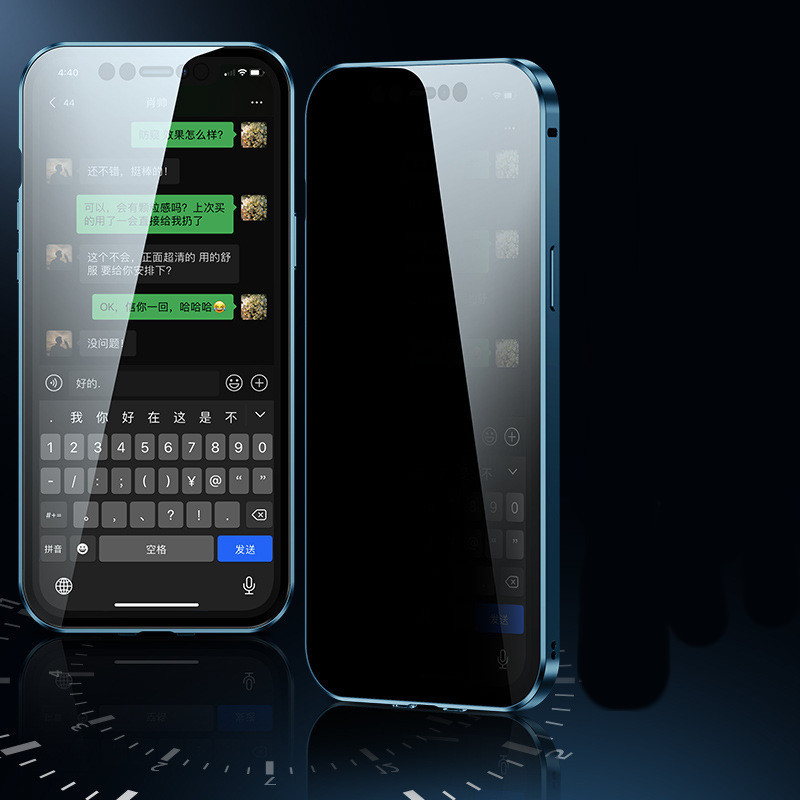 Stylish Double Sided Snap Lock Privacy Phone Case - Image 4