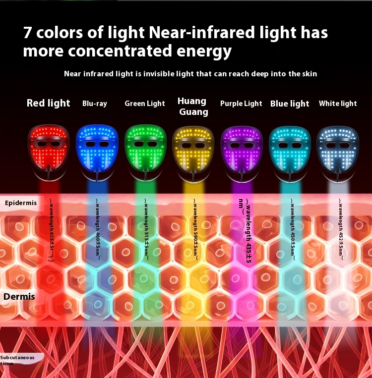 Rechargeable Mask Face LED Color Light Domestic Beauty Apparatus - Image 10