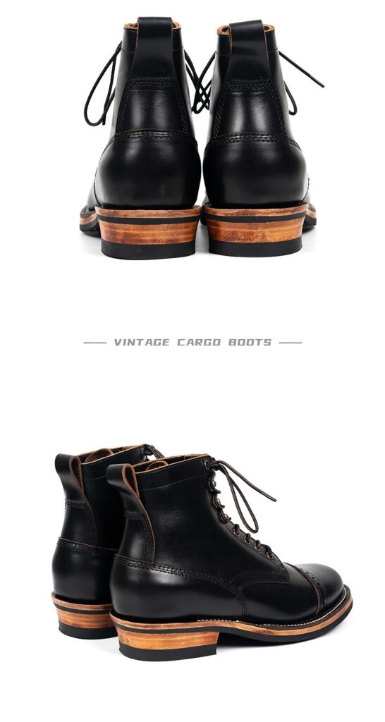 Tooling First Layer Cowhide Fall Winter Men Genuine Leather Boots