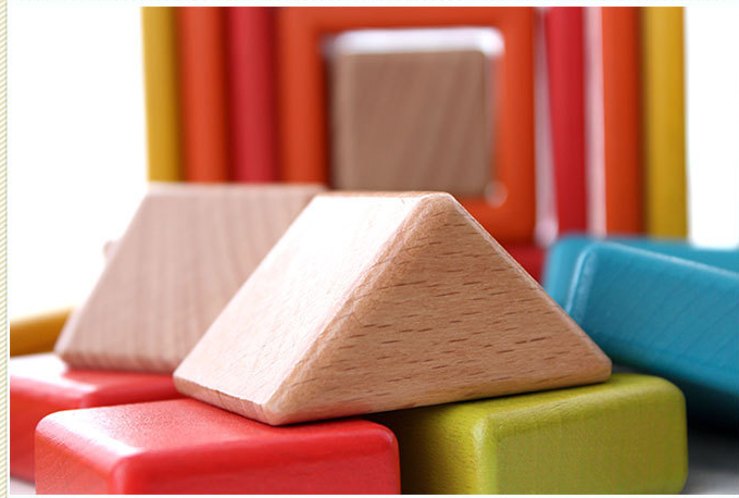 Rainbow Building Blocks Children