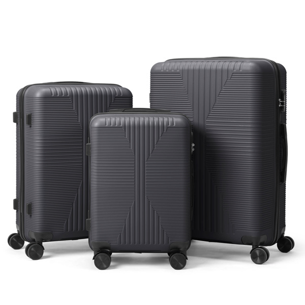 Non-TSA Customs Lock 3-in-1 PP Trolley Case, 20in, 24in, 28in, PP, Dark Gray - Image 9