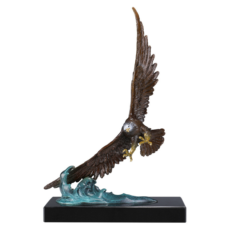 Copper Gold Years Eagle Brass Ornaments - Image 3