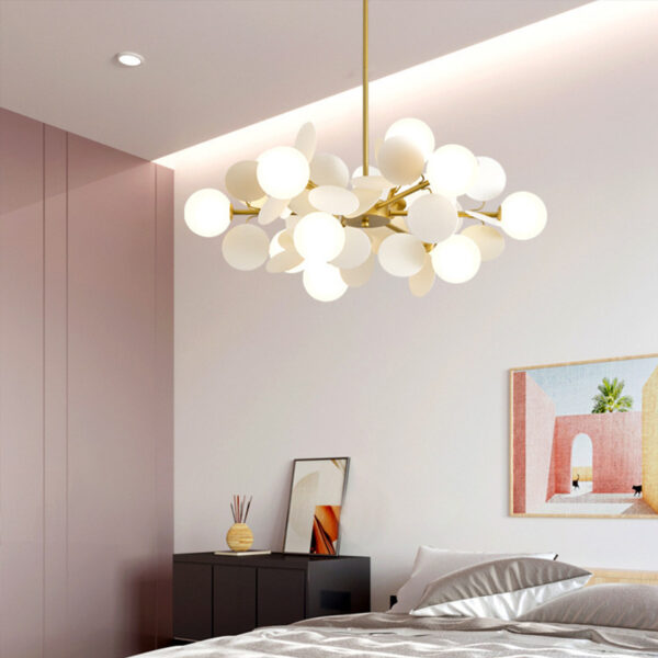 Nordic Chandelier Modern Minimalist Living Room Bedroom Lighting - Image 21