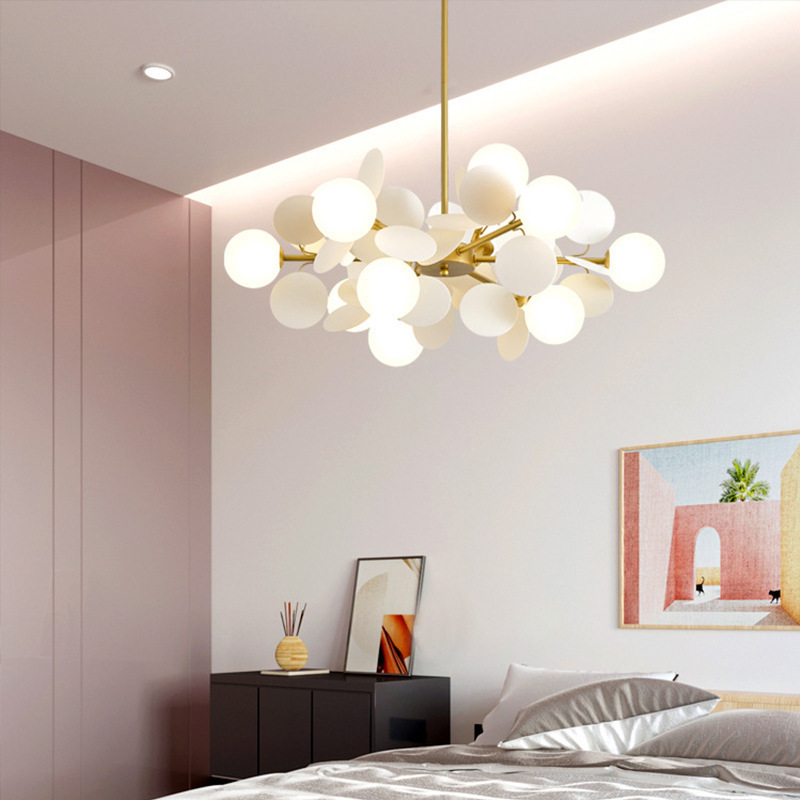 Nordic Chandelier Modern Minimalist Living Room Bedroom Lighting - Image 21