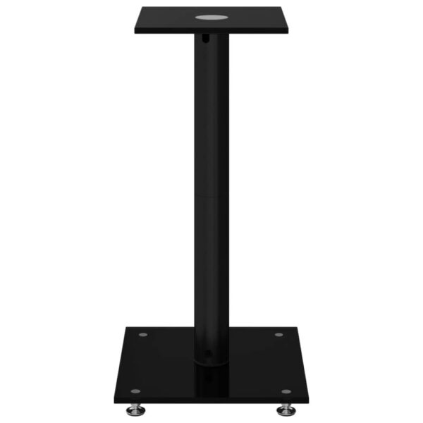Speaker Stands, 2 pcs., Tempered Glass, 1 Column - Image 3