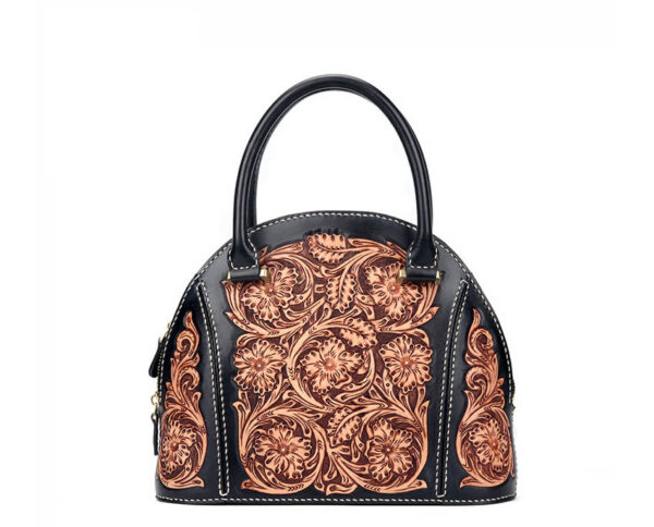 Ladies Shell Toe Layer Leather Tote Multipurpose Bag - Image 1
