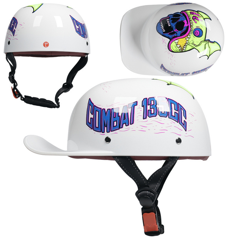 Motor Car Half Helmet Scooter Scoop Helmet  Helmet - Image 3