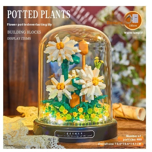 Small Particle Assembly Rose Decoration Toys - Image 13