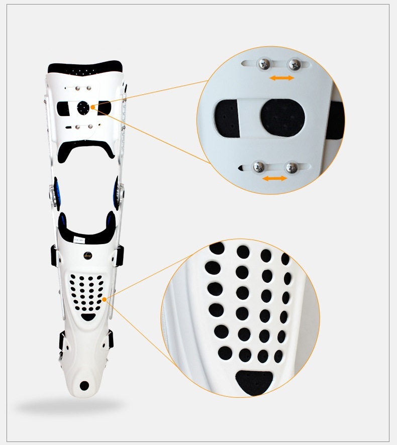 Fixed Hard Knee Ankle Foot Brace Orthosis Thigh Knee Knee Calf Ankle Fixed Bracket Brace - Image 8