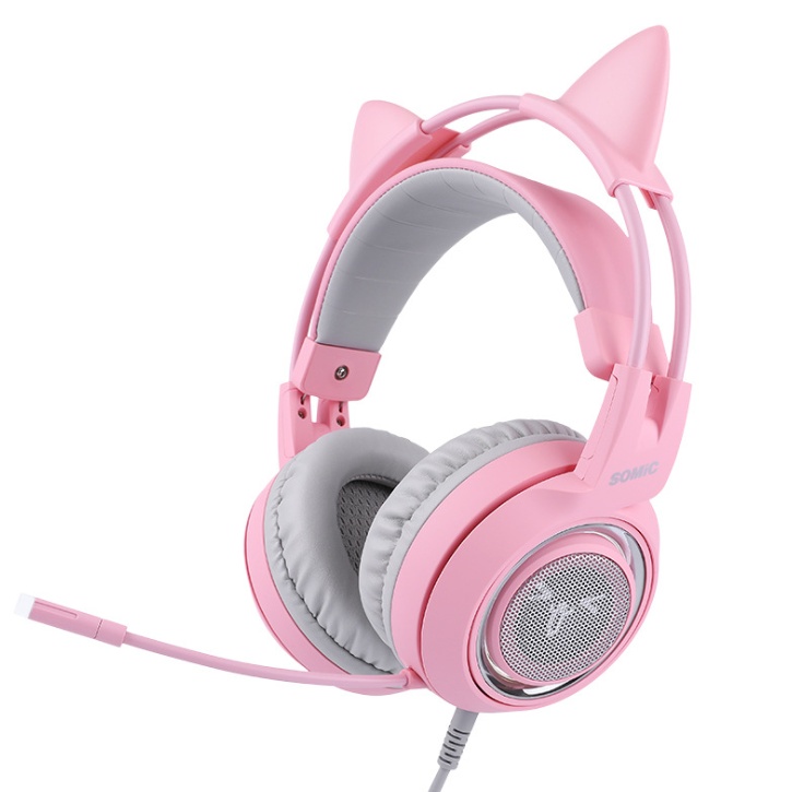 G951 Gaming Headset USB 7.1 Virtual Surround Sound Headsets LED Cat Ear Headphones - Image 1